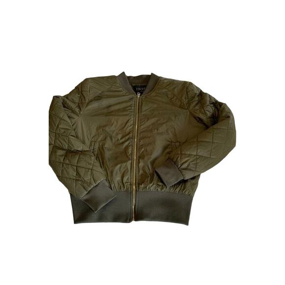 INSO Collection Bomber Jacket  Army Green Medium Women's jacket Lightweight - Picture 1 of 6